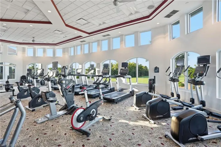 Clubhouse Workout area with state of the art equipment.