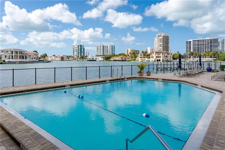 Pool with beautiful Bay views.