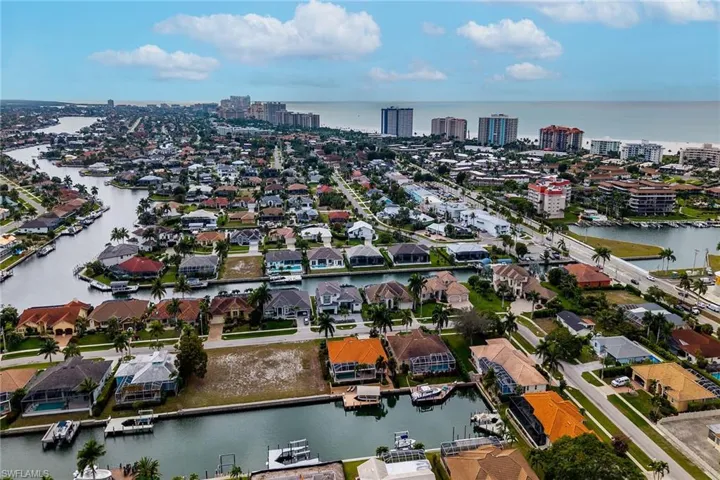View of urban area with a nearby body of water and nearby suburban area