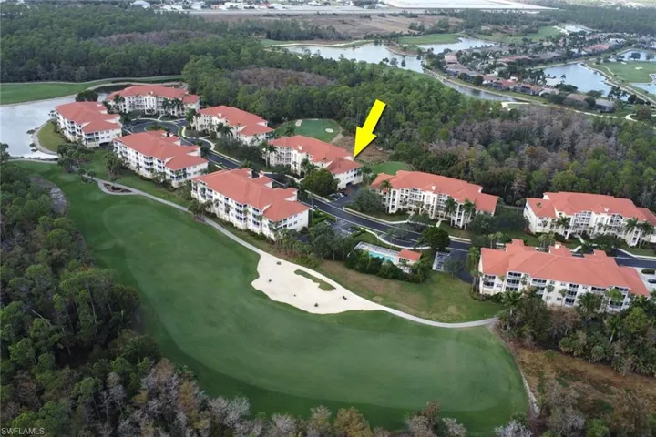 Bird's eye view of a golf course