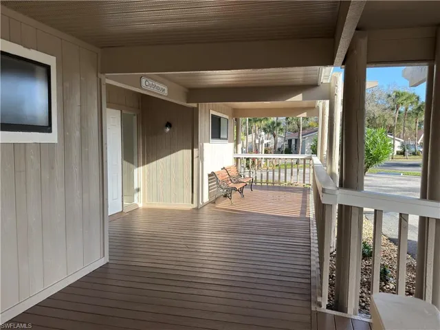 View of wooden porch
