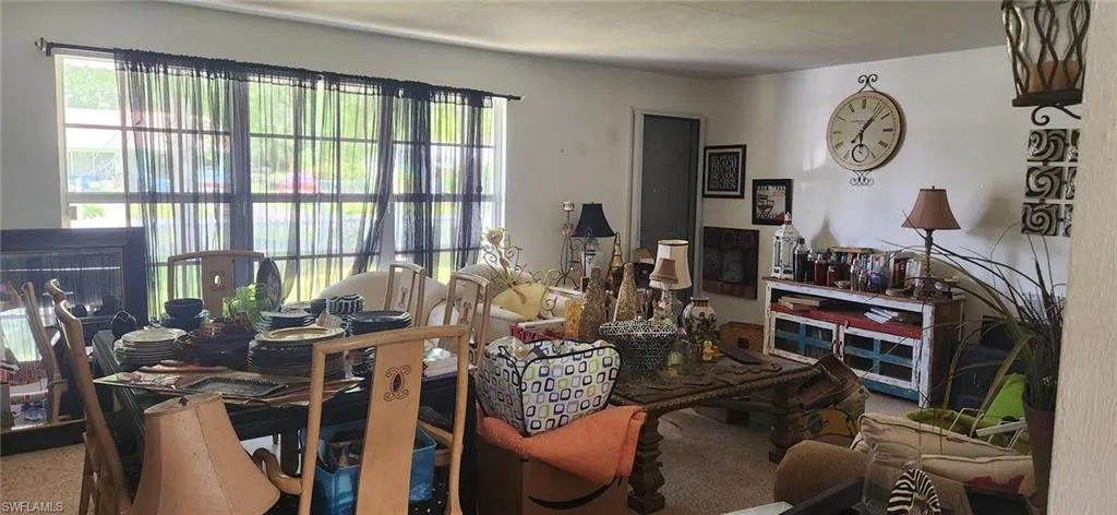 View of dining space