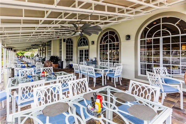 View of patio featuring outdoor dining space
