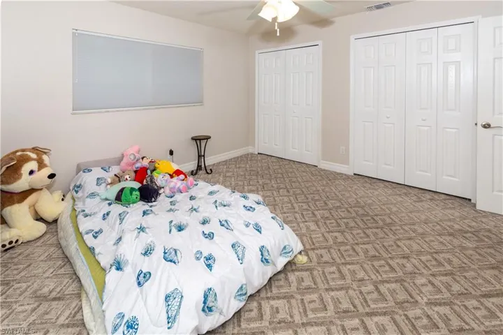 Bedroom 2 with 2 closets