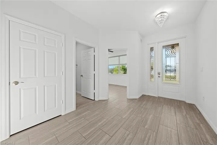 View of foyer entrance