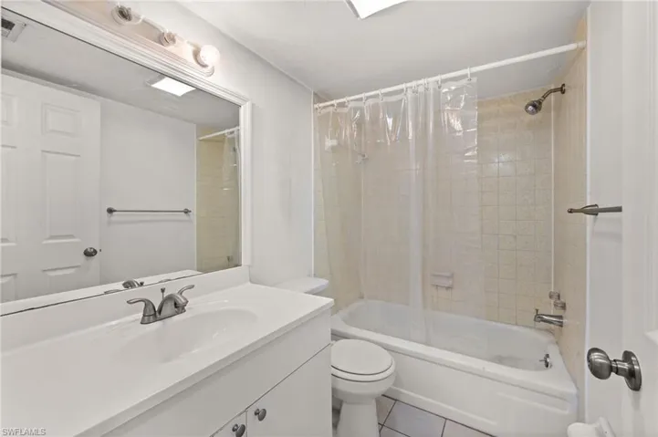 Guest Bathroom vanity, shower / bathtub combo