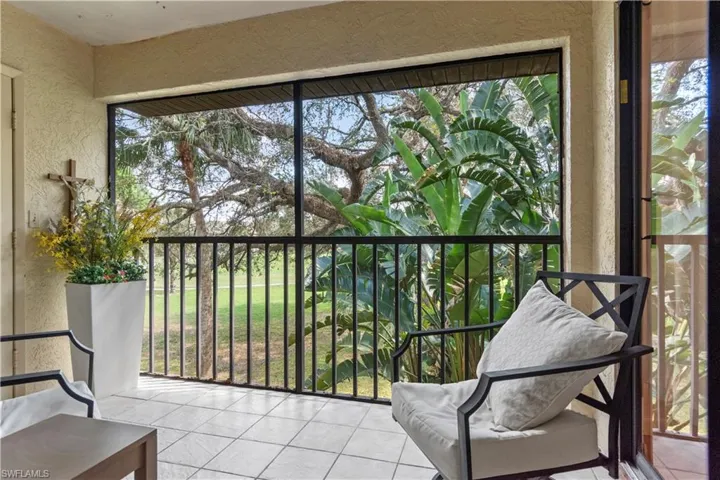 Lanai overlooking the golf course