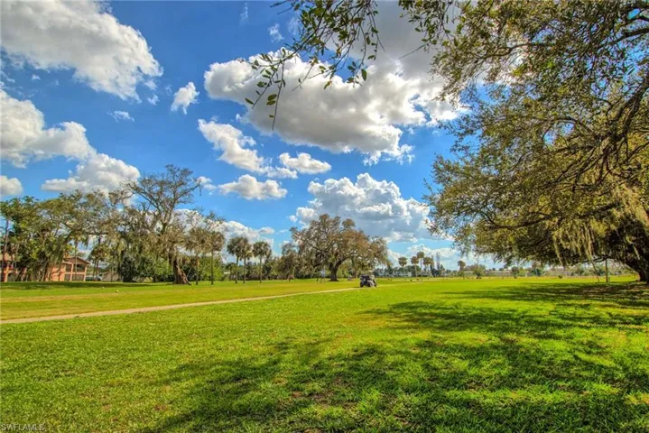 View of golf course behind your building