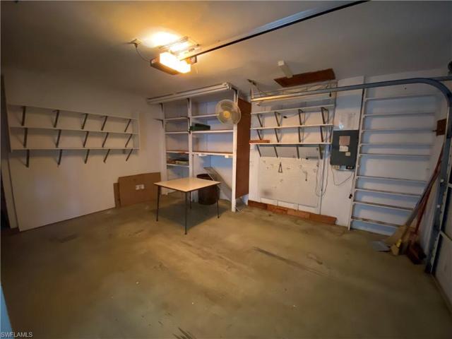 Garage with plenty of shelves