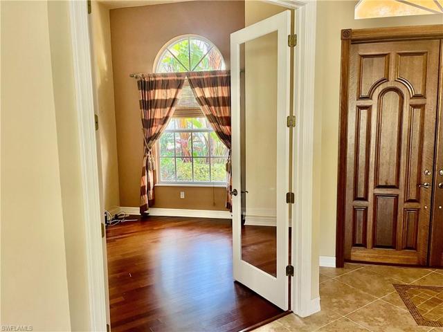 Den with french doors