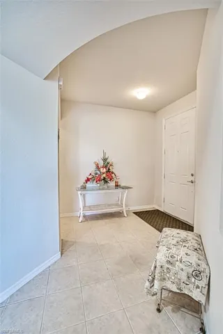 View of tiled foyer