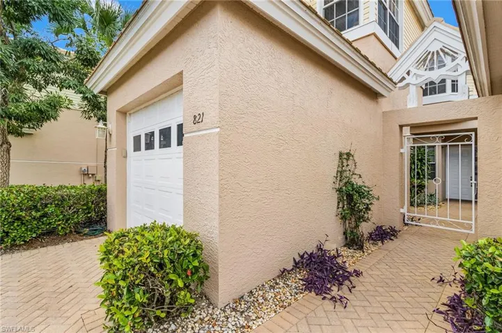 Exterior Entry to home with single car garage