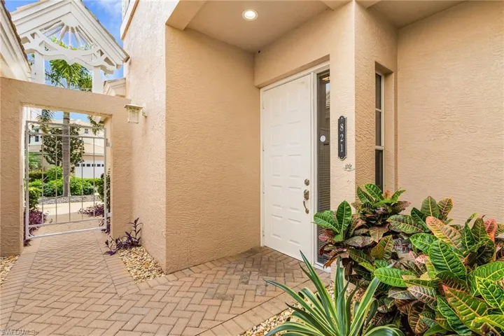 Entrance to property from the courtyard