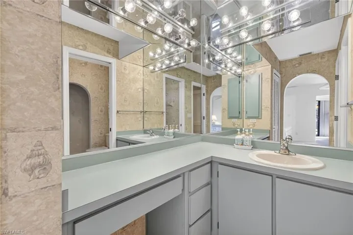 Full bath with vanity