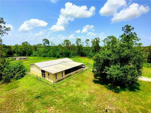 View from above of property