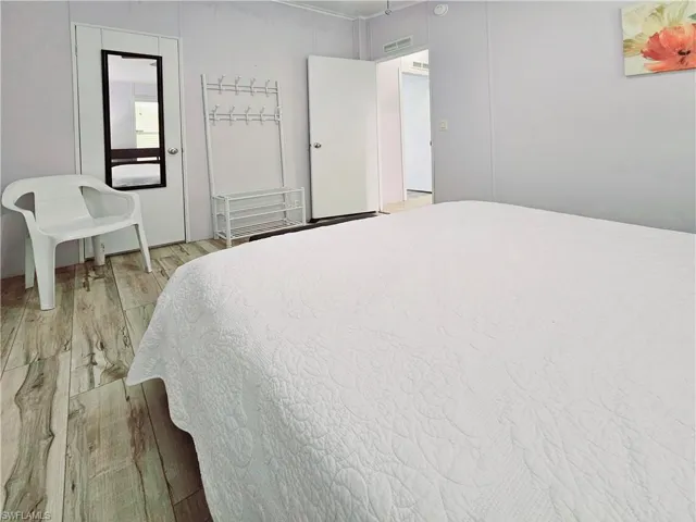 Bedroom featuring light wood finished floors