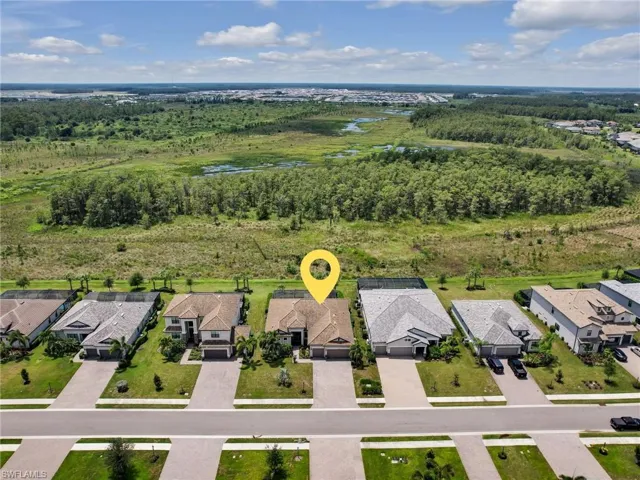 Aerial View of Private Yard