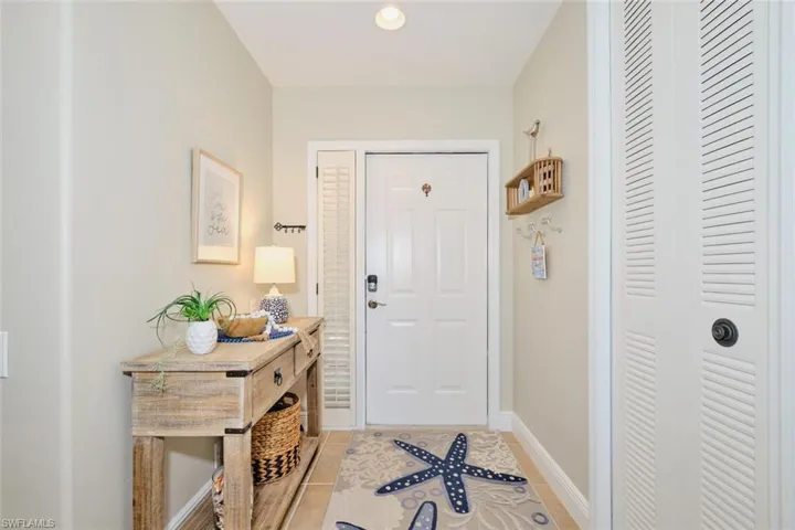 View of tiled foyer entrance