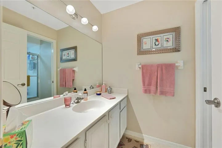 Bathroom featuring vanity