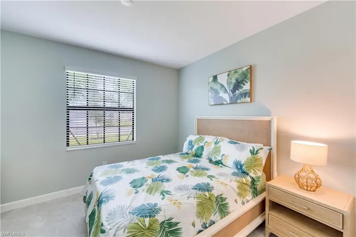 View of tiled bedroom