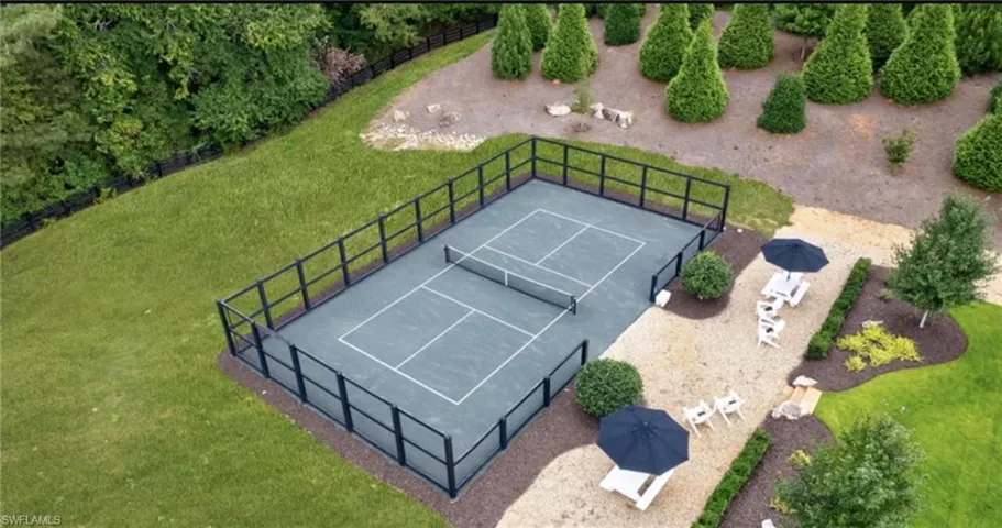 Rendering of your very own Pickleball Court in back yard