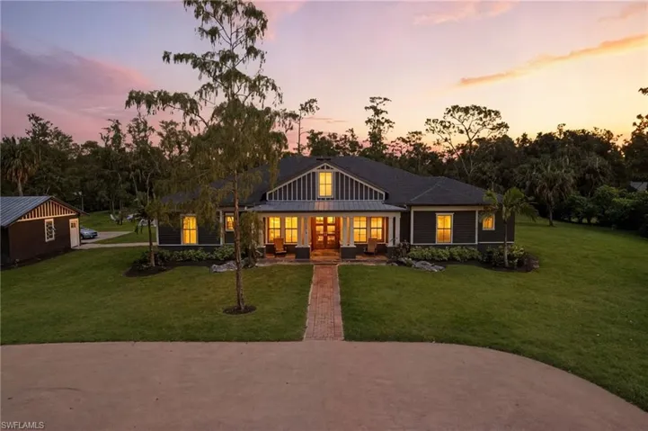 Evening Sunset over the home
