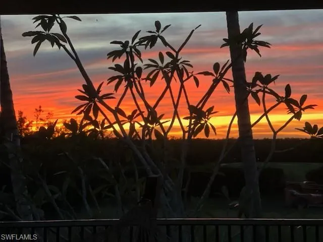 Sunset from screened balcony