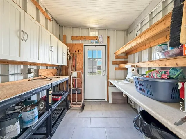 Shed with Workbench, Sink, Storage and Rear Exit