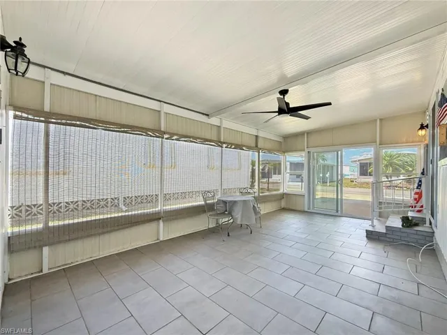 Tiled Sunroom
