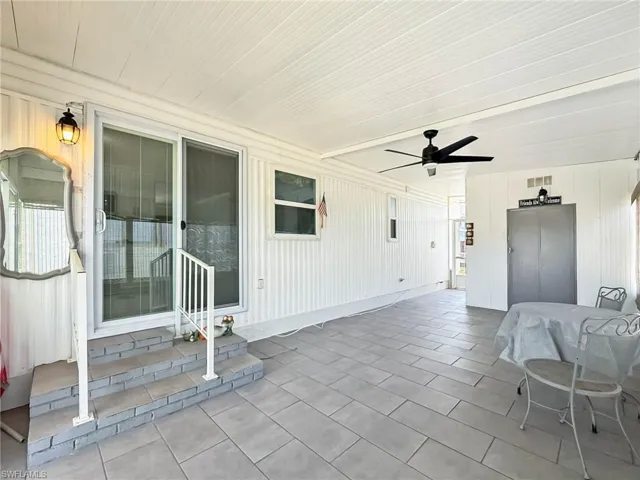 Rear Entry Door and Storage Shed