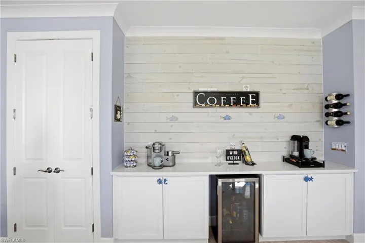 Custom coffee/wine bar