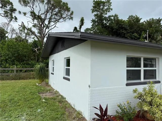 View of home's exterior with stucco siding