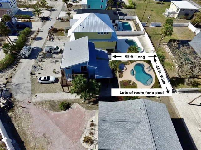 Virtual view with a pool addition