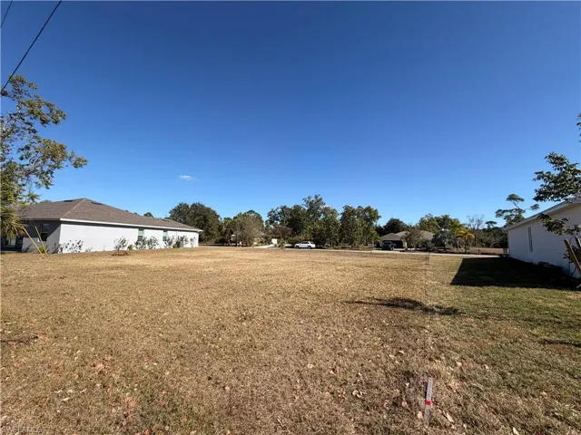 View from rear along property line