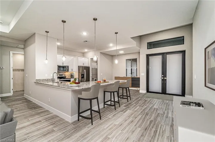 Virtual staging of entry