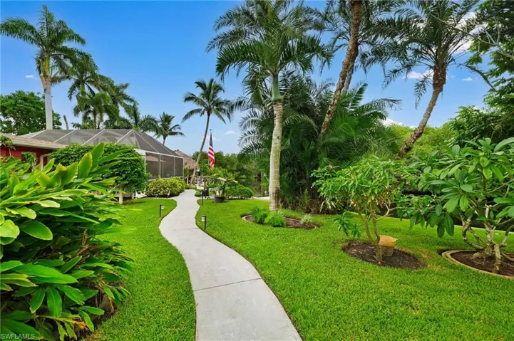 lush landscaping