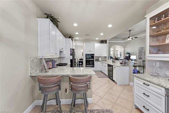 Ample cabinetry