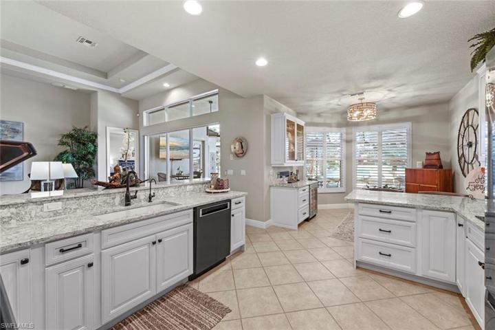 Kitchen looking out to breakfast nook