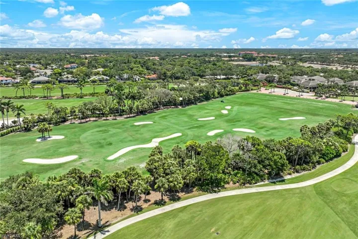 Overlook of the pristine golf course just steps from your building.
