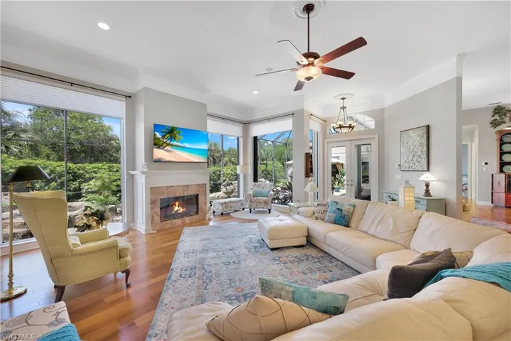 Walls of glass bring the beauty of Southwest Florida right into your living space.