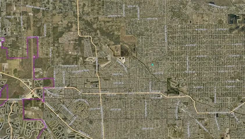Map / location with property parcel outlined