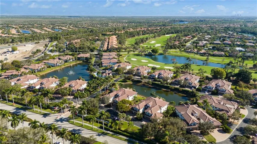 Aerial view of Lely Resort  surrounding area featuring nearby body of water and Golf course