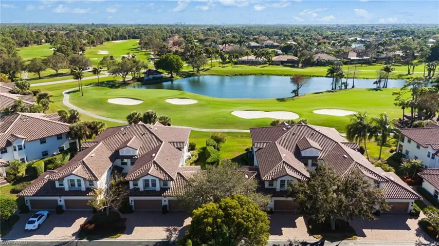 Aerial View of Condo Unit and 12th Hole Golf View