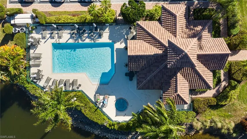 Aerial view of Community pool area