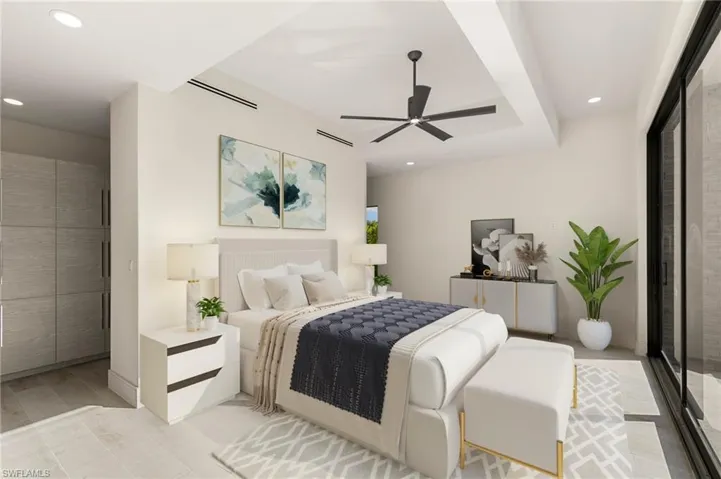 Virtually staged to show the large space