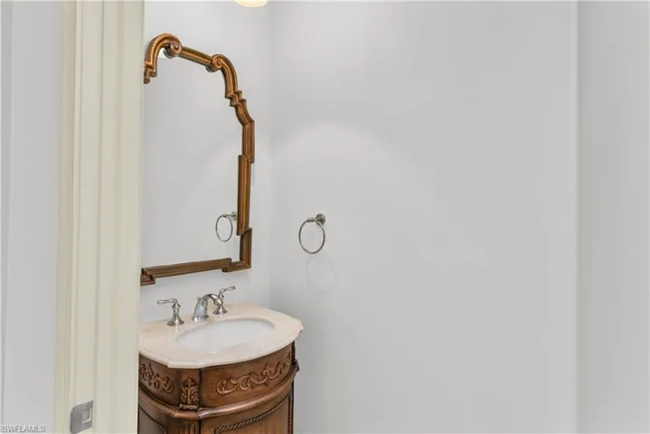 Bathroom featuring vanity
