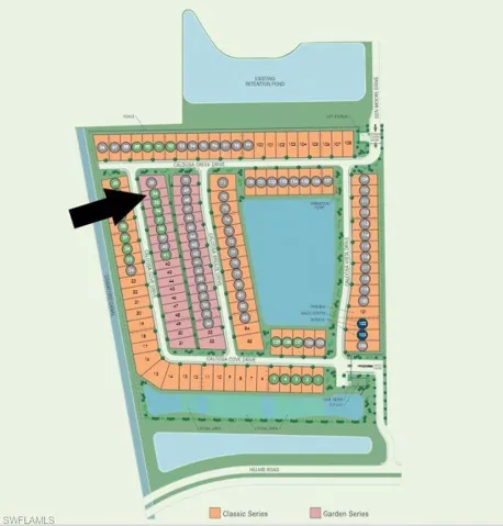 Site map: Lot 34 with landscape view