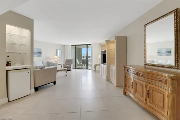 Bedroom with a water view