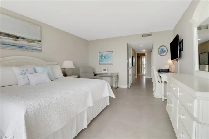 View of tiled living room