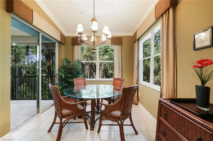 The entire unit is flooded with natural light, highlighting the homes spacious layout.